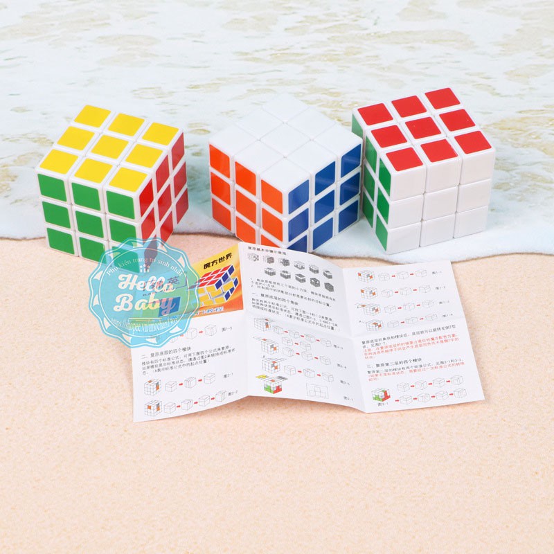 Rubik 3x3x3 tặng kèm móc khóa mini