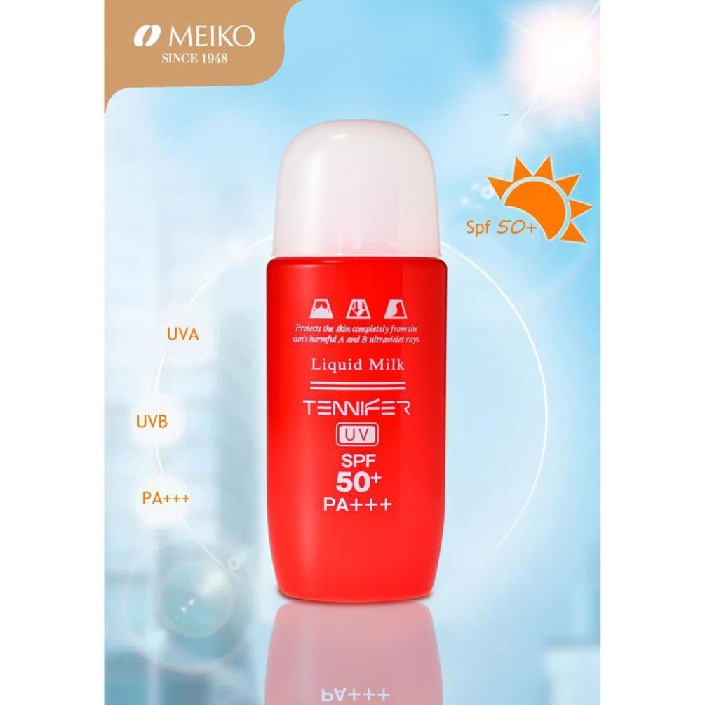 Sữa chống nắng bảo vệ da MEIKO Nhật Bản 45ml TENNIFER LIQUID MILK UV SPF50+ PA+++