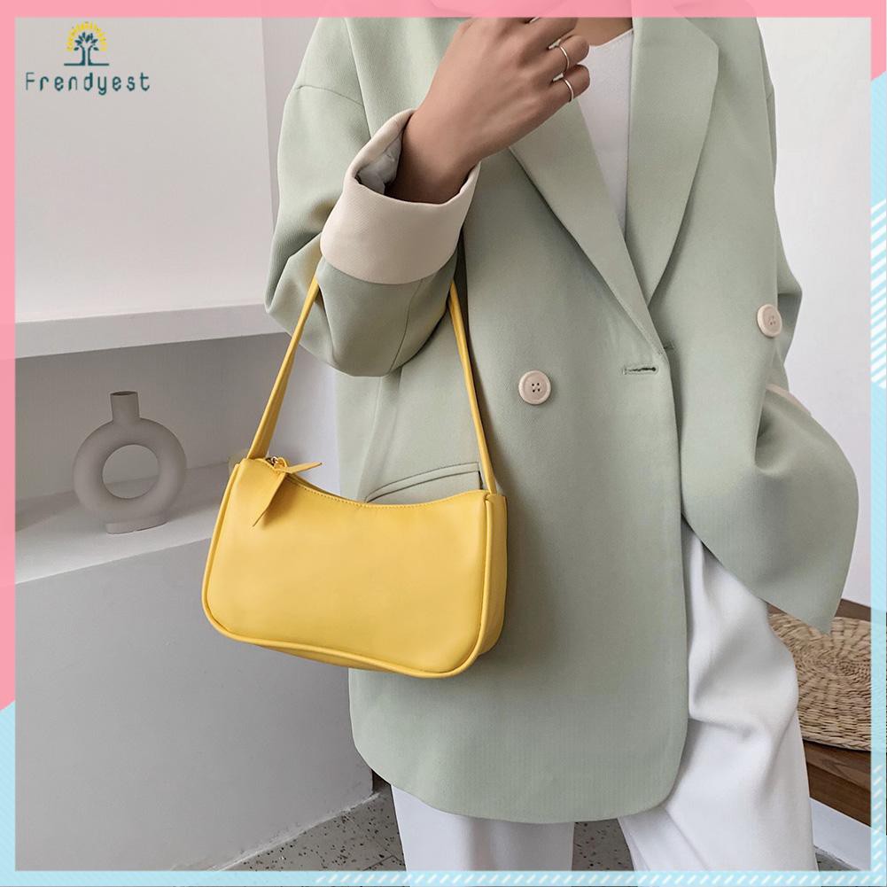 [Mã FASHIONCB264 giảm 10K đơn bất kỳ] Túi Xách Da Pu Màu Trơn Thời Trang Dành Cho Nữ