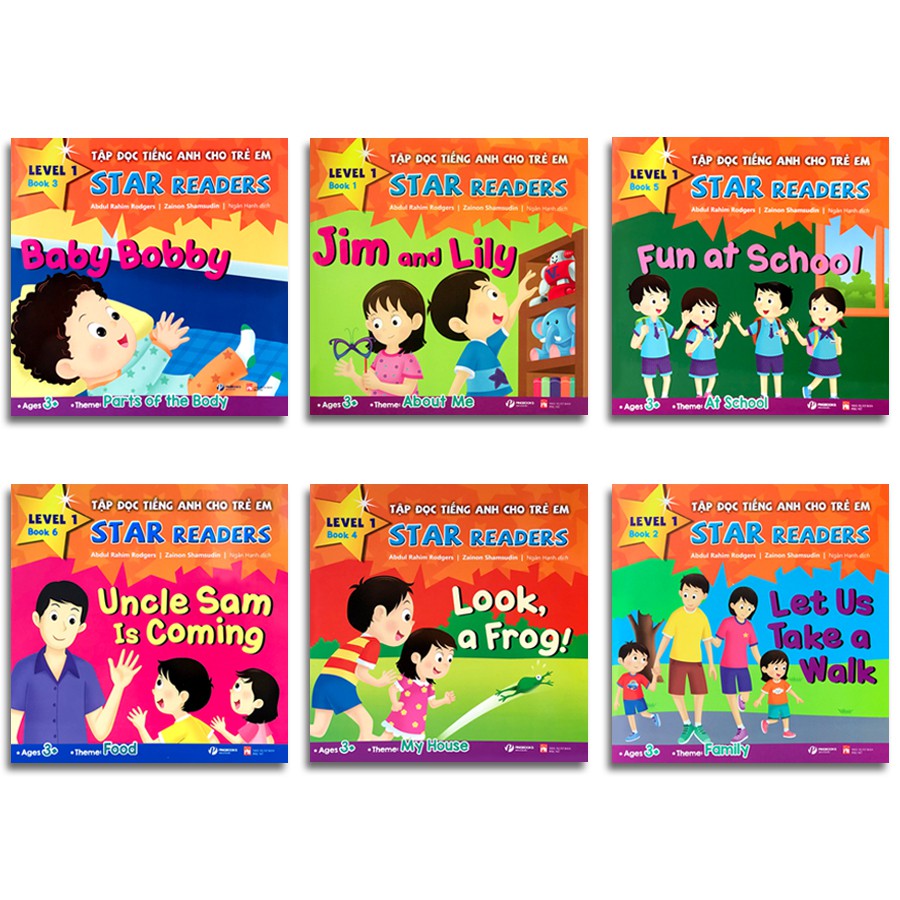 Sách -Tập Đọc Tiếng Anh Cho Trẻ Em - Star Readers (Lẻ tùy chọn)