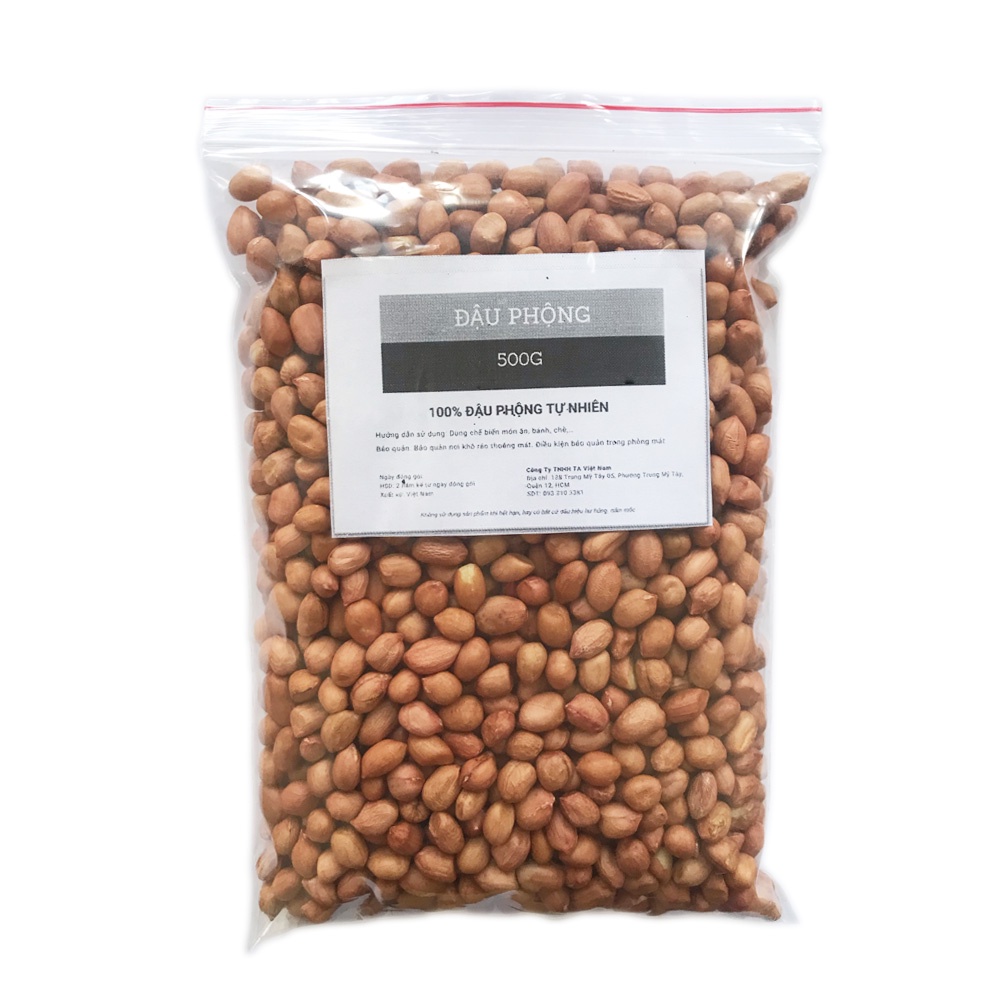 Đậu phộng nguyên hạt TAFOOD 500g