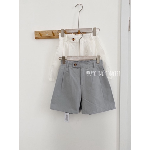 [2YOUNG] [ẢNH THẬT SHOP CHỤP] Quần short kaki lưng chun Q578