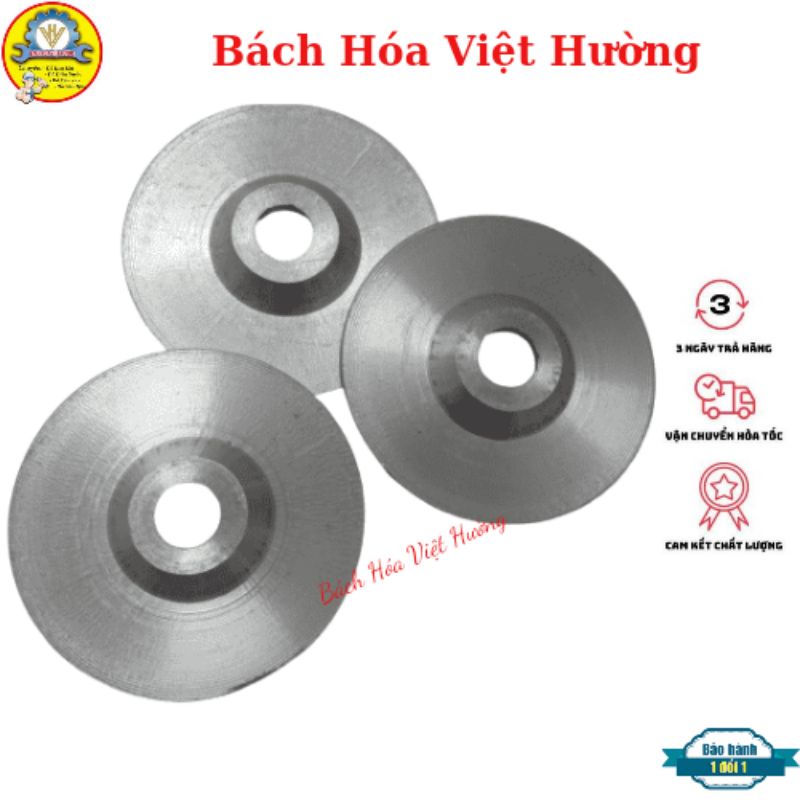 Đế trà nhôm, đĩa nhôm, đế gắn giấy nhám, nỉ bông phi 100mm (sẵn hàng - giá rẻ)