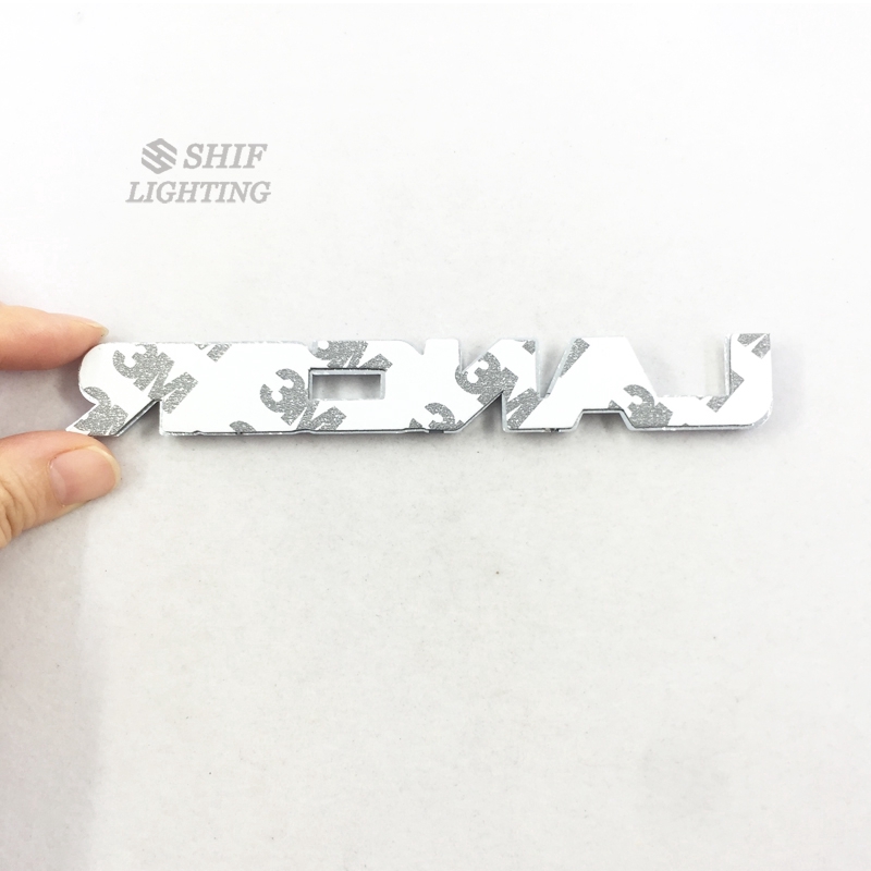 Logo crom chữ LANCER trang trí dán cốp sau xe hơi MITSUBISHI