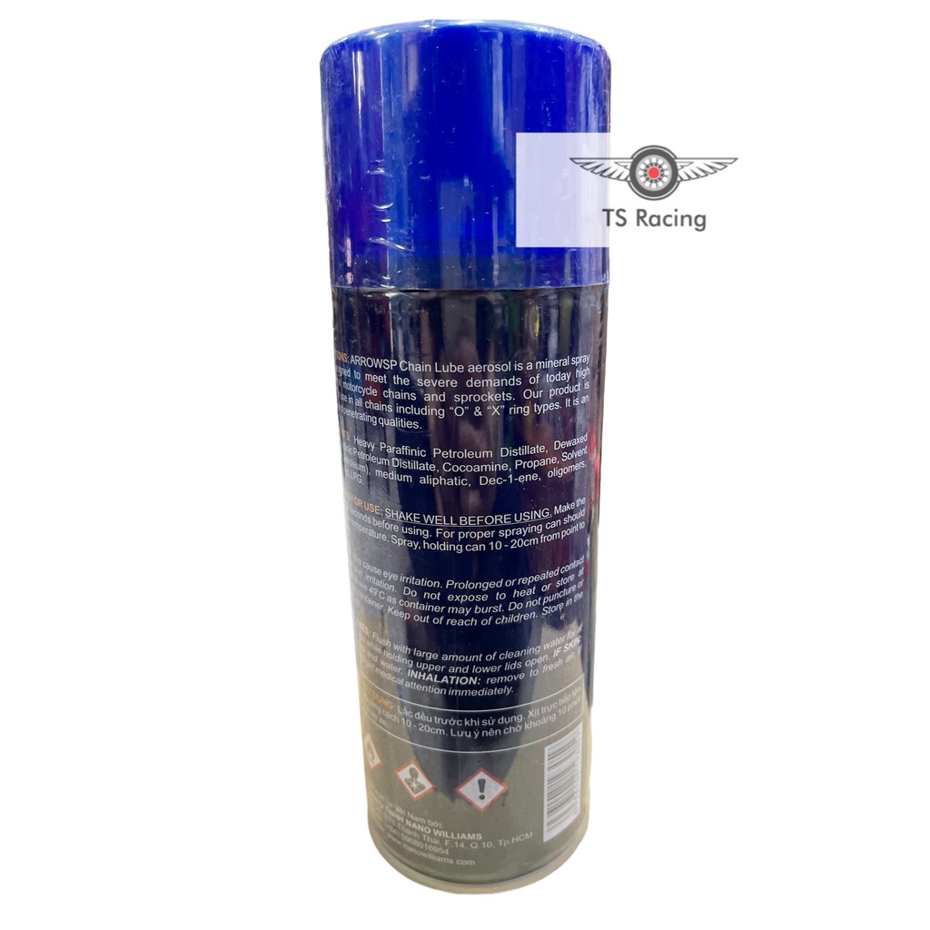 Chai Dưỡng Sên ARROWS CHAIN LUBE 0.4L Chính Hãng