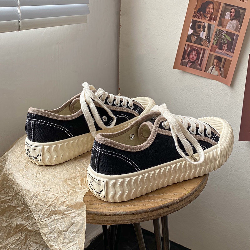 Giày Thể Thao Canvas Phong Cách Hàn Quốc ulzzang Mới Cho Nữ Dễ Phối Đồ