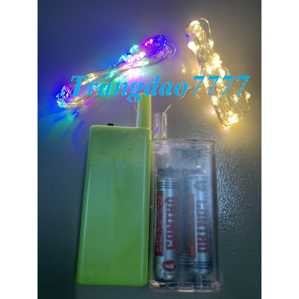 Đèn Led Xài Pin Không Chớp Nháy Dài 3M 30 Bóng Đèn Led Đom Đóm Fairy Light Trang Trí Decor Mô Hình Đẹp Rẻ