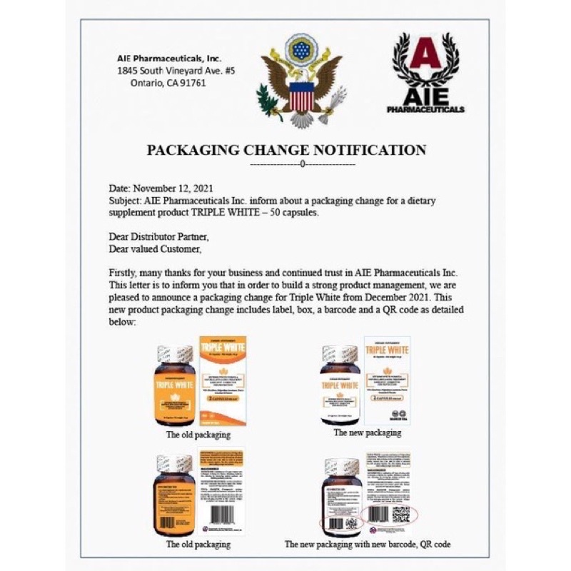 Viên Uống Trắng Da Mỹ Triple White /Viên Uống Trắng Da Glutathione 1200