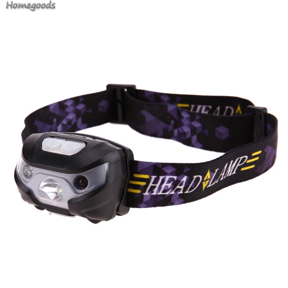 Good shop❦LED Motion Sensor Headlamp Headlight USB Rechargeable Head Flashlight