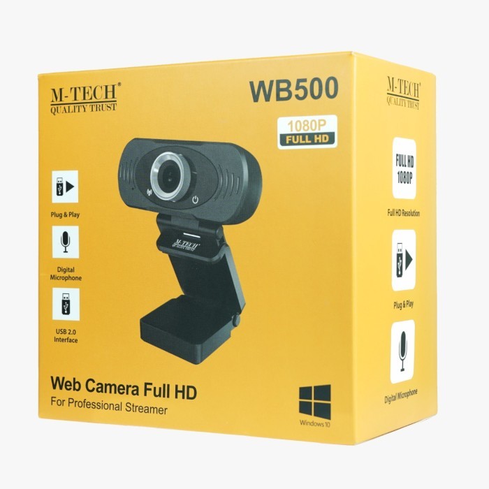 Webcam Hd1080p M-tech Wb-500 Tích Hợp Mic Và Dây Cáp | BigBuy360 - bigbuy360.vn