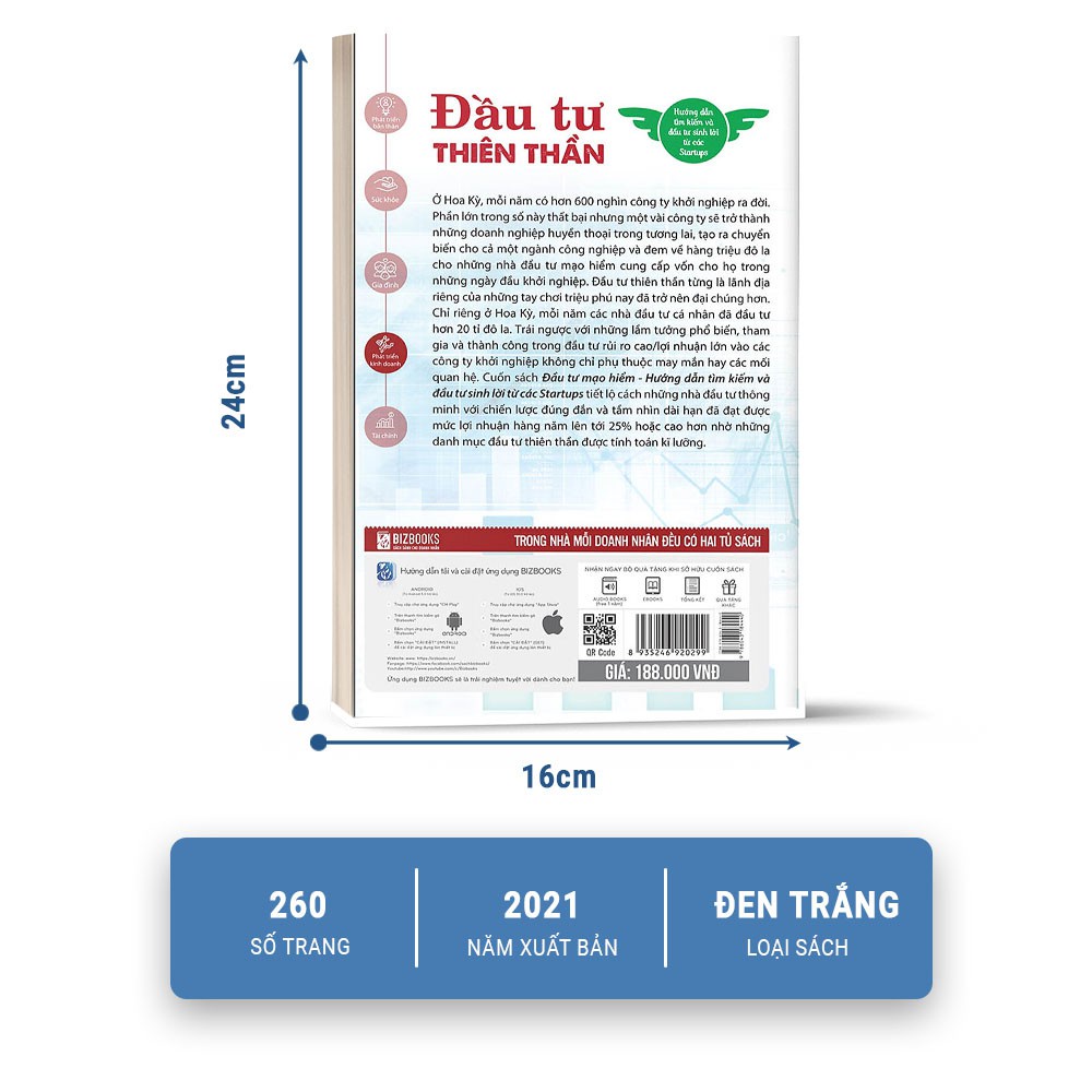 Sách - Đầu Tư Thiên Thần - Hướng Dẫn Tìm Kiếm Và Đầu Tư Sinh Lời Từ Các Startups  - MCB