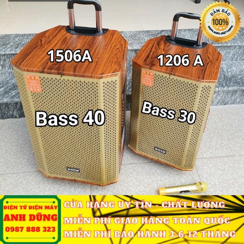 LOA KÉO DI ĐỘNG KARAOKE BNIB 1506A BASS 40 THIẾT KẾ SIÊU ĐỈNH, 2 MÀU LỰA CHỌN, KẾT NỐI MỌI THỨ