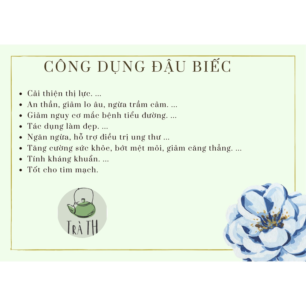 Đậu biếc khô hoa bươm bướm đẹp da đẹp dáng trà thảo mộc sỉ 500 gram