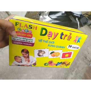 Thẻ học 19 chủ đề giáo dục nhận biết thế giới xung quanh Phiên bản mới