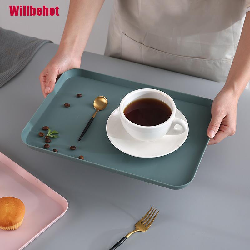 Khay Nhựa Hình Chữ Nhật Thiết Kế Sáng Tạo Phong Cách Bắc Âu