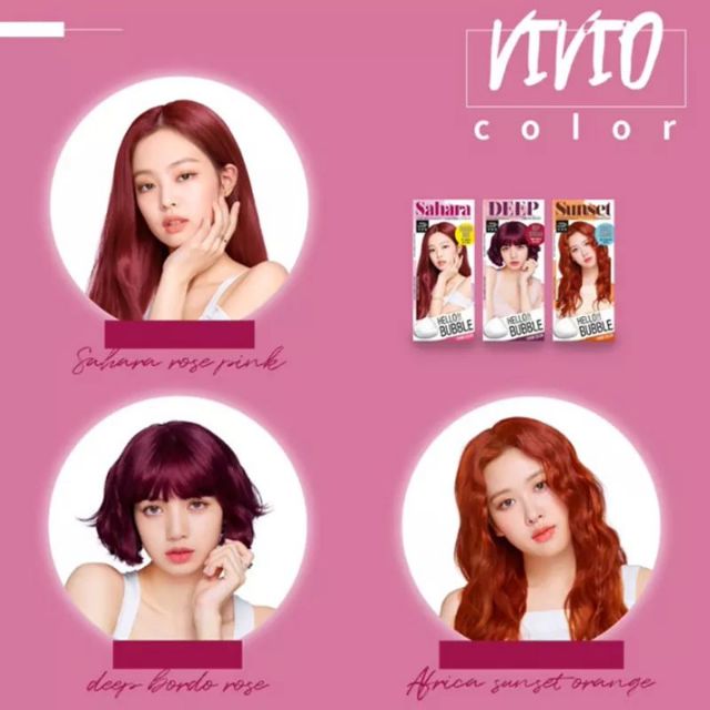 Black Pink's Choice] Thuốc Gội Nhuộm Tóc Dạng Bọt Miseen Hello Bubble Foam Color