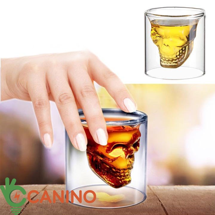 💥💥💥 Cốc thủy tinh 3D hình đầu lâu độc đáo 🌈