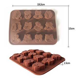 Khuôn silicon cú mèo