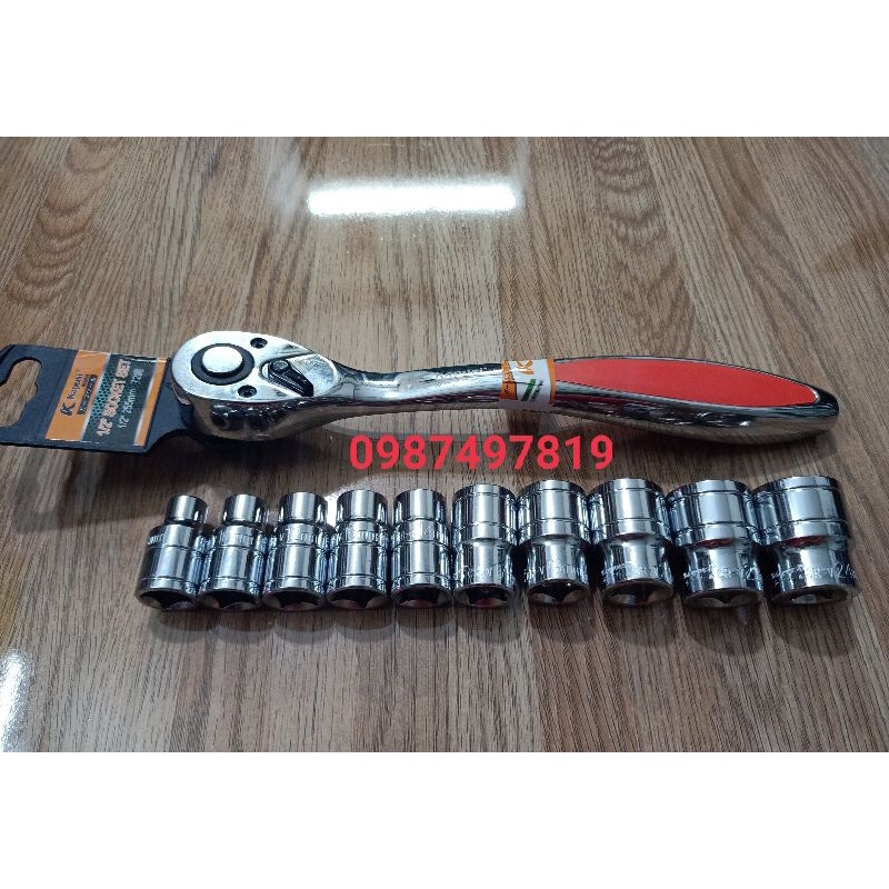 Combo Cần Siết Tự Động 72 Răng KAPUSI Và 10 Đầu Tuýp 1/2 Đủ Màu Nhiều Hiệu Loại 1 Siêu Bền