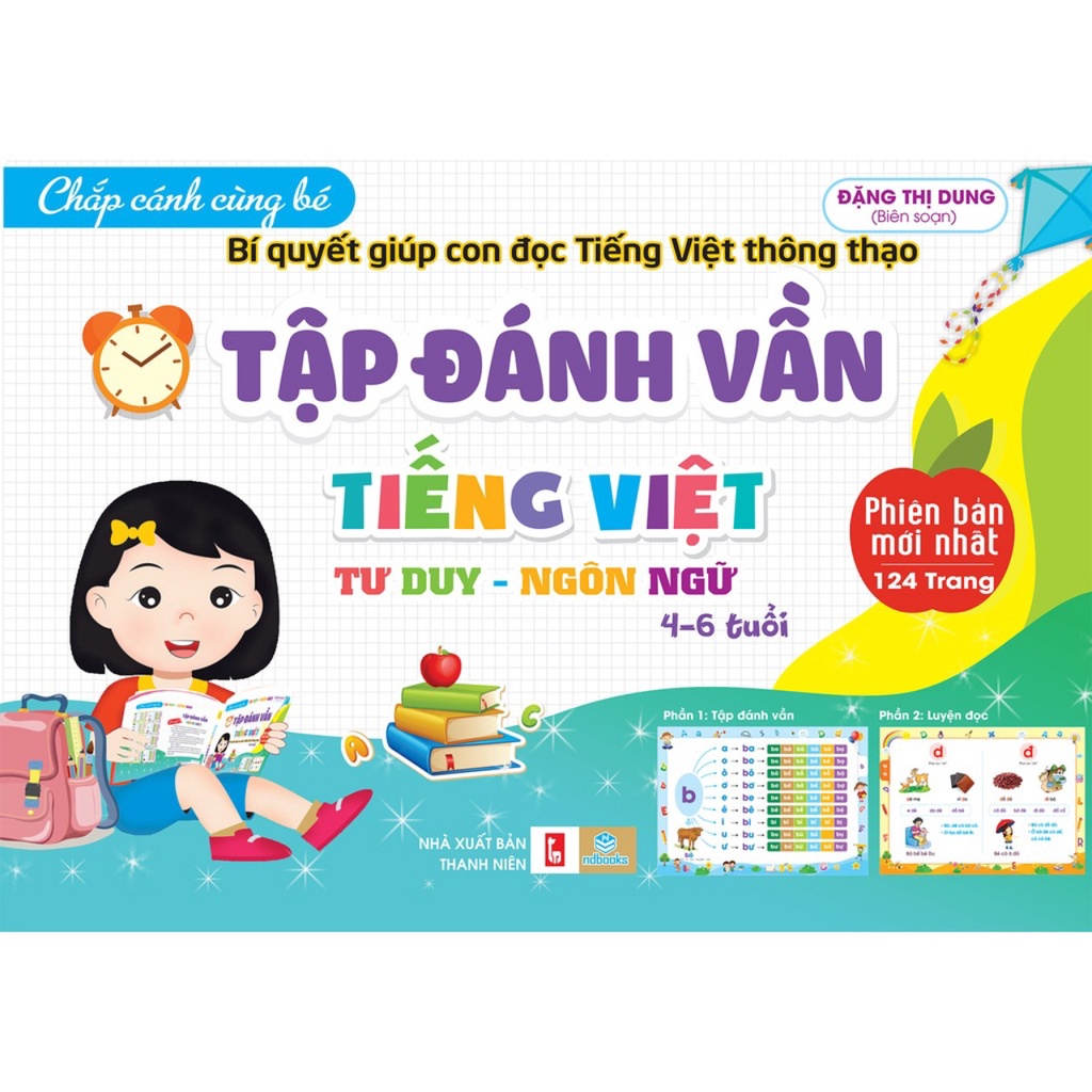 Sách combo 2 cuốn Tập viết, tập đánh vần 4-6 tuổi (Phiên bản mới nhất) - ndbooks