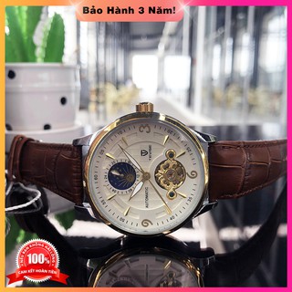 Đồng hồ nam Tevise T820S chính hãng Automatic, full box và thẻ bảo hành 3 năm, chống xước chống nước, dây da
