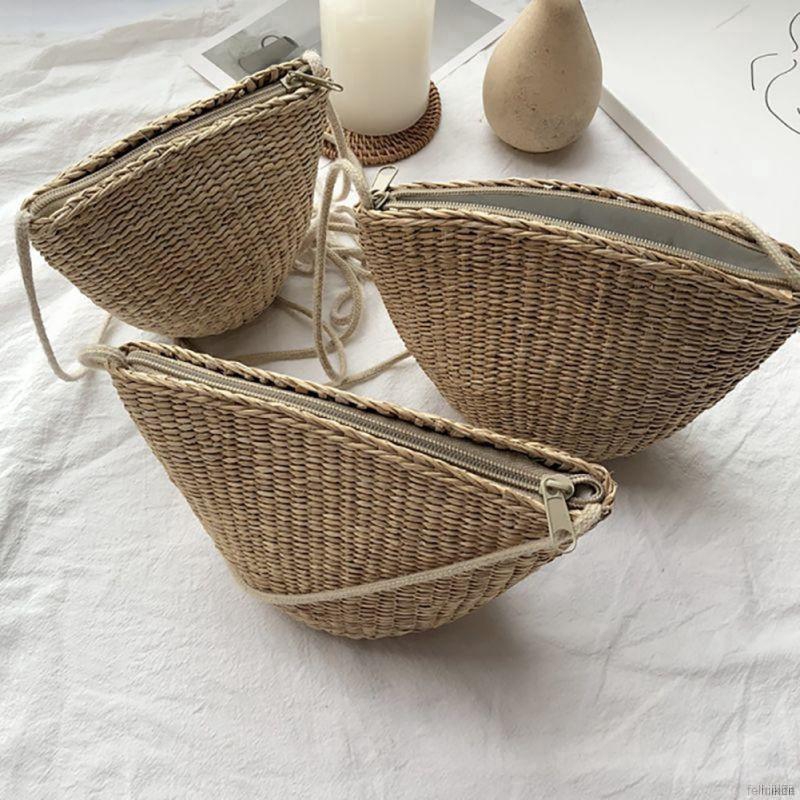 Túi nữ đan bằng sợi tự nhiên phong cách Boho