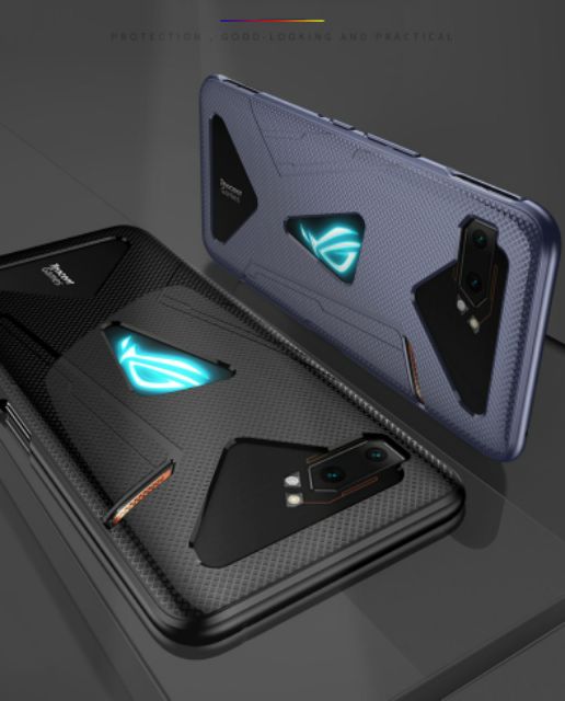 Ốp lưng Asus Rog Phone 2 / Phone 3 / Phone 5 / 5 Pro chống sốc thời trang tản nhiệt Gaming vân carbon siêu bền