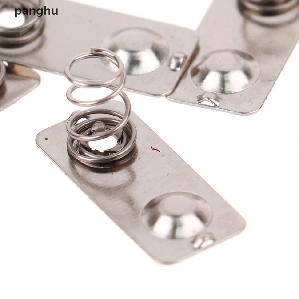 Set 10 Lò Xo Pin Thay Thế 21x9mm Bằng Kim Loại Màu Bạc Tiện Dụng
