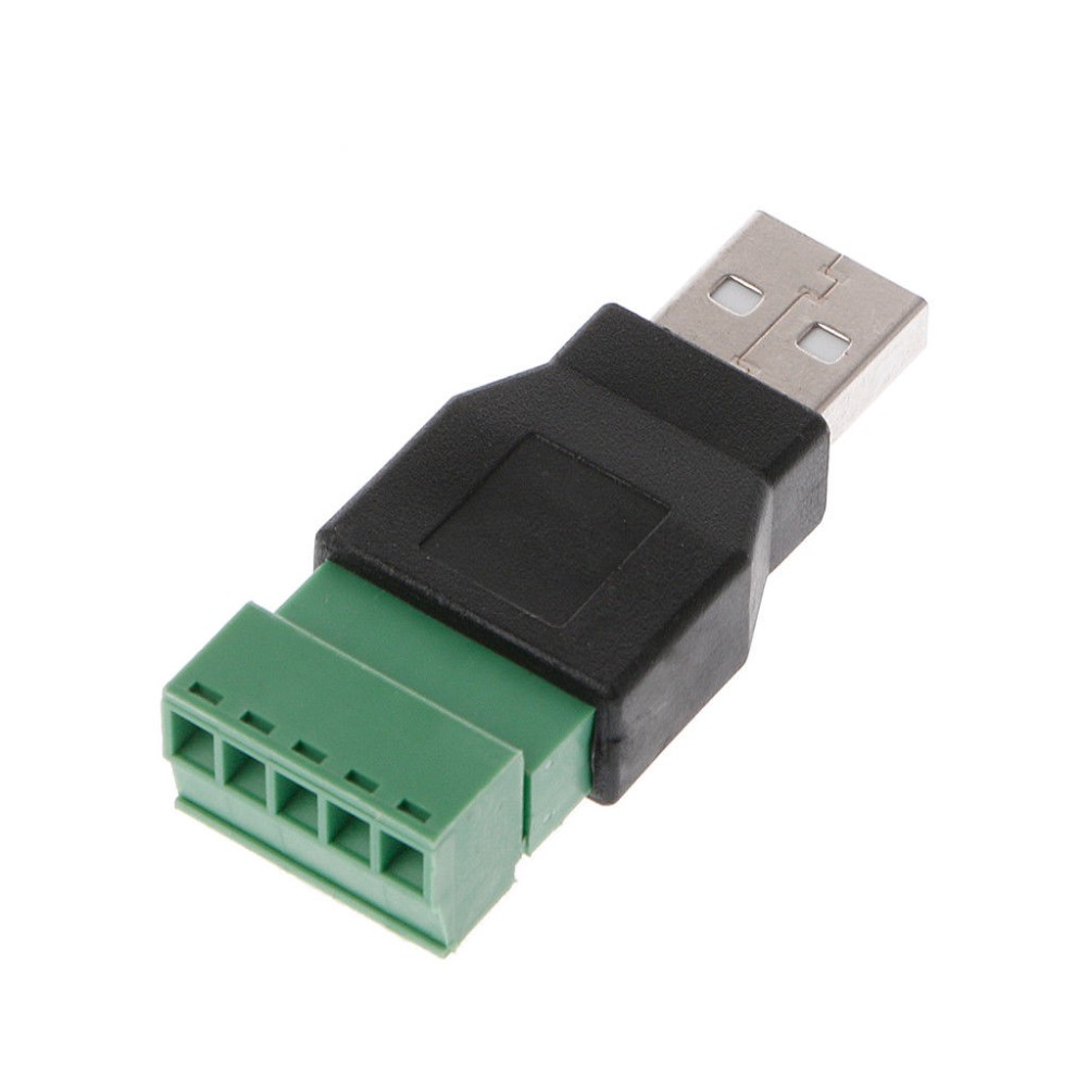 Đầu Nối Usb 2.0 Type A Female / Male Sang 5p Screw W / Shield