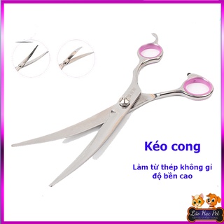 Kéo cắt lông chó - Kéo cong cắt tỉa lông chó mèo
