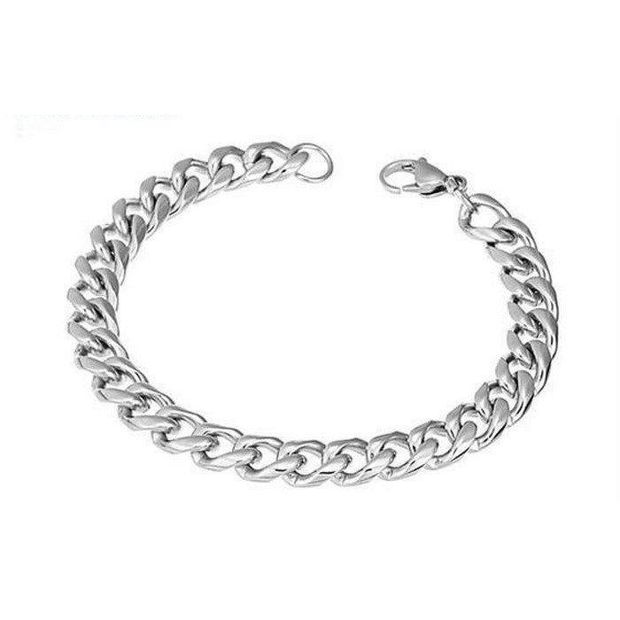 Lắc tay inox unisex mắc xích lật không gỉ