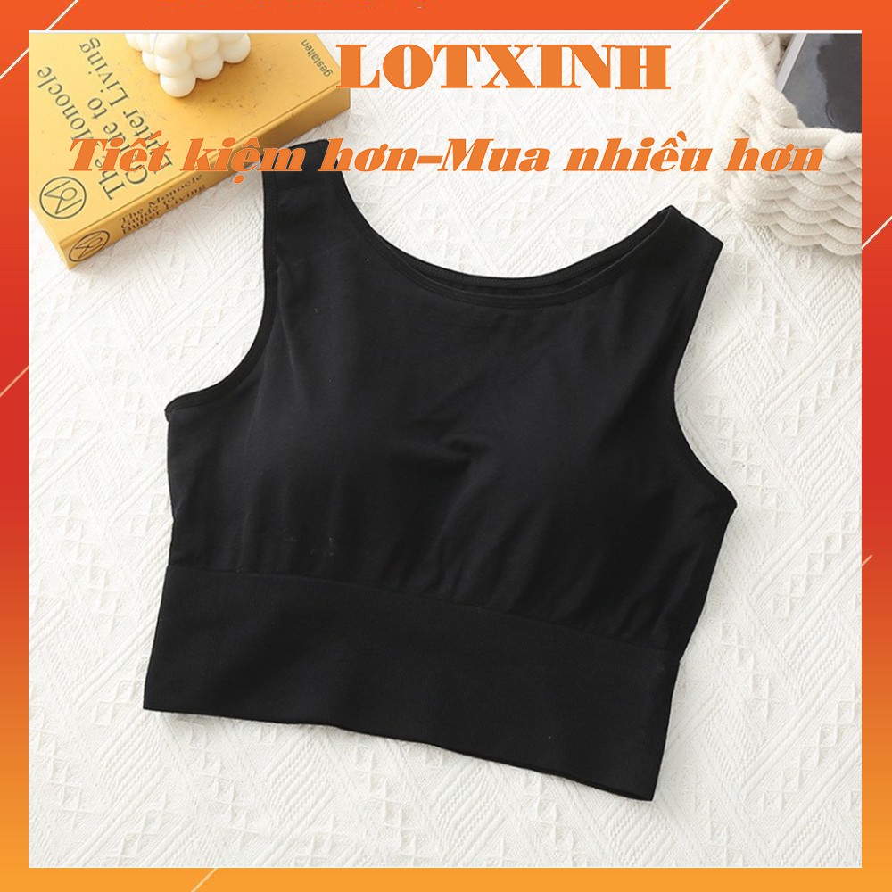 Áo croptop nữ ba lỗ thể thao đệm mỏng Áo croptop ôm eo body cá tính LOTXINH | WebRaoVat - webraovat.net.vn