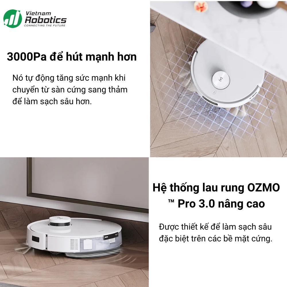 Robot hút bụi lau nhà Ecovacs Deebot T10 Plus - Phiên bản Quốc Tế - Bảo hành 24 tháng - Trợ lý ảo Yiko - Tự động xả rác