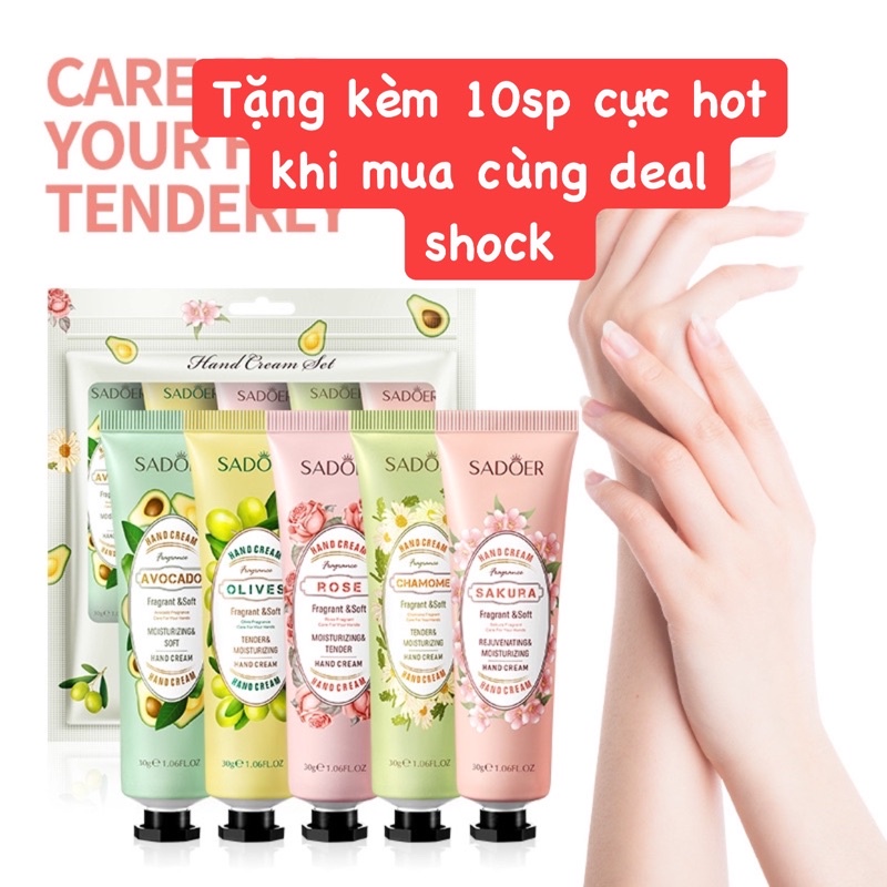 Combo10 Kem tay dưỡng da tay cấp ẩm dưỡng ẩm trắng da tay, kem dưỡng da tay giúp dưỡng ẩm cho tay và mùi thơm dễ chịu