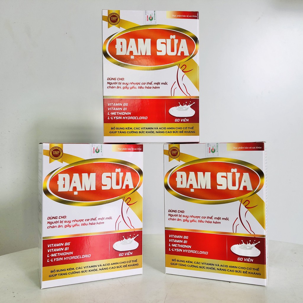 Viên uống Đạm sữa - Giúp tăng cường sức khỏe, nâng cao sức đề kháng - Hộp 60 viên - Top1pharmacy