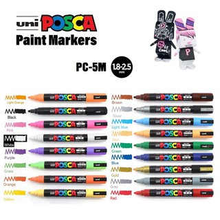 Bút vẽ trên nhiều chất liệu Uni Posca Paint Marker PC-5M  bút lẻ, link 1