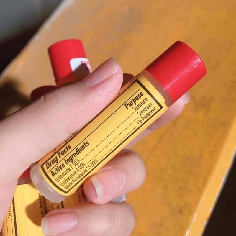 [HÀNG MỸ] Son Dưỡng Môi Carmex Camex Lip Balm Thỏi Không Mùi SPF 15 Có