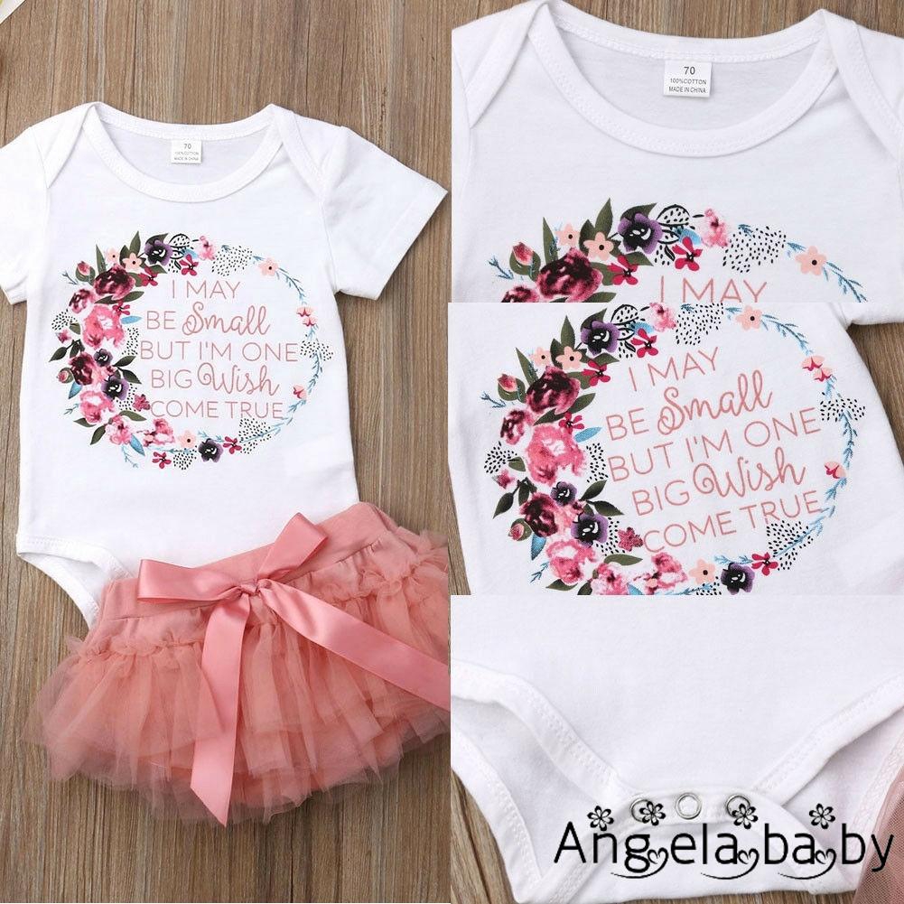 Newborn Infant Romper +Tutu Dress Sets 2Pcs Outfits
