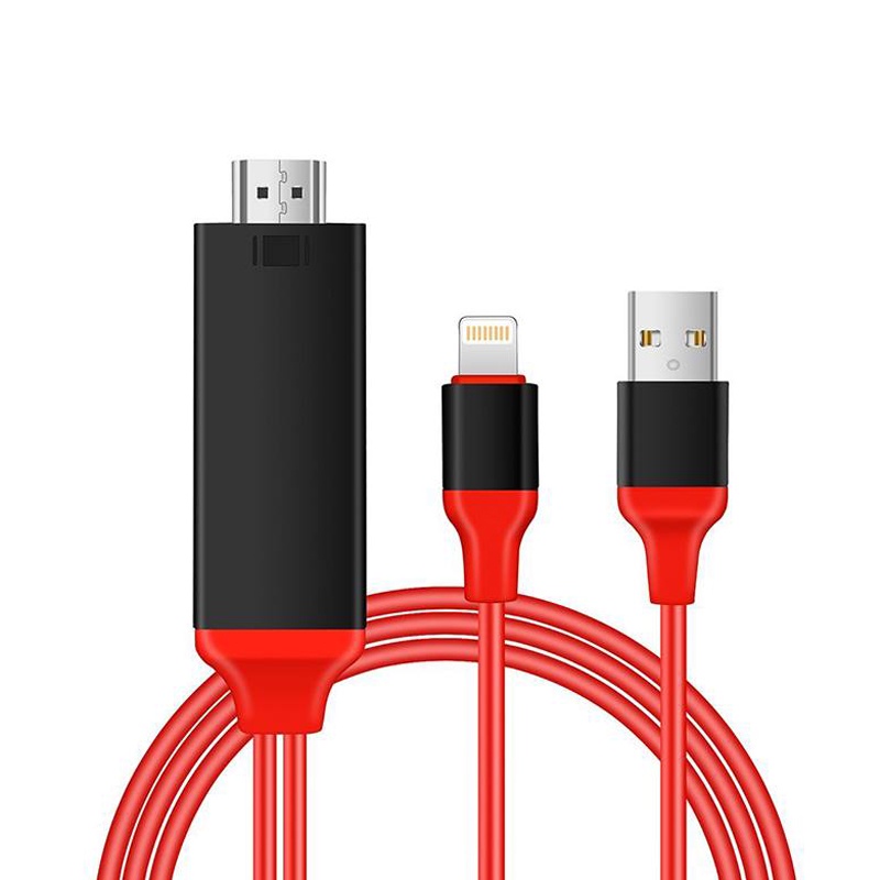 Cáp HDMI đa năng cho Android , Type-c ,iphone kết nối âm thanh và hình ảnh lên ti vi dài 1M