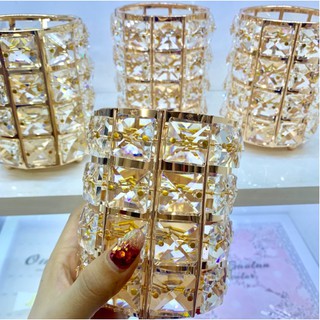 Ống cắm cọ đá bling - bimbaby