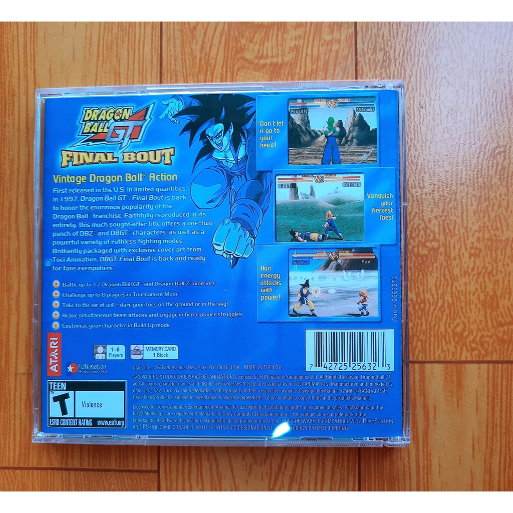 Game ps1 Dragon ball z final bout no brand