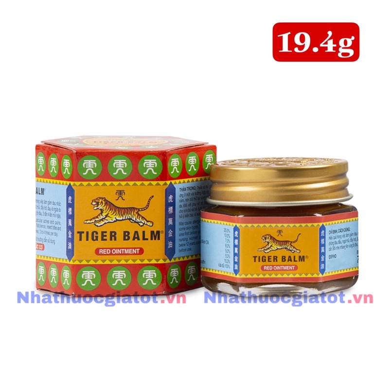 Dầu Cù Là Con Cọp Đỏ TIGER BALM RED OINT Nhập Khẩu Chính Hãng Từ Singapore