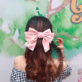 Kẹp tóc nơ hoa cúc dễ thương ( ảnh thật - có sẵn)