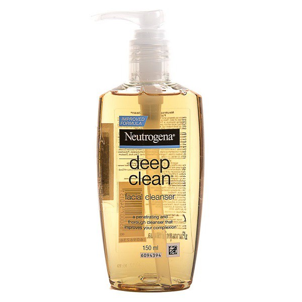 Sữa rửa mặt Neutrogena Deep Clean Facial Cleanser làm sạch sâu 150ml