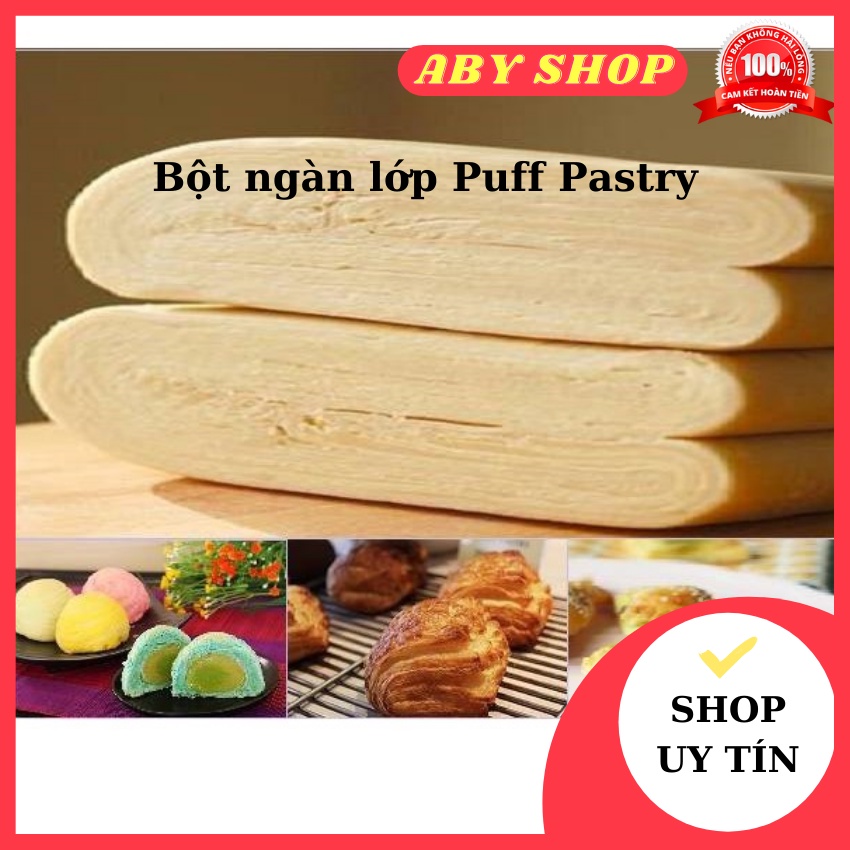 Bột ngàn lớp Puff Pastry ⚡ GIÁ TỐT NHẤT ⚡ bột ngàn lớp làm nhiều loại bánh khác nhau như bánh tart, bánh sừng bò , pizza