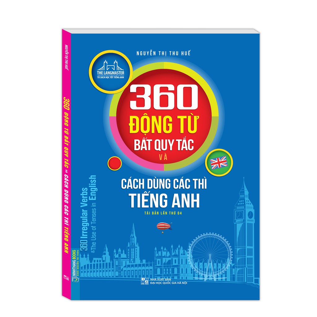 Sách - Combo 2 cuốn 130 bài ngữ pháp tiếng Anh (tái bản) màu+360 động từ bất quy tắc và cách dùng thì tiếng Anh màu
