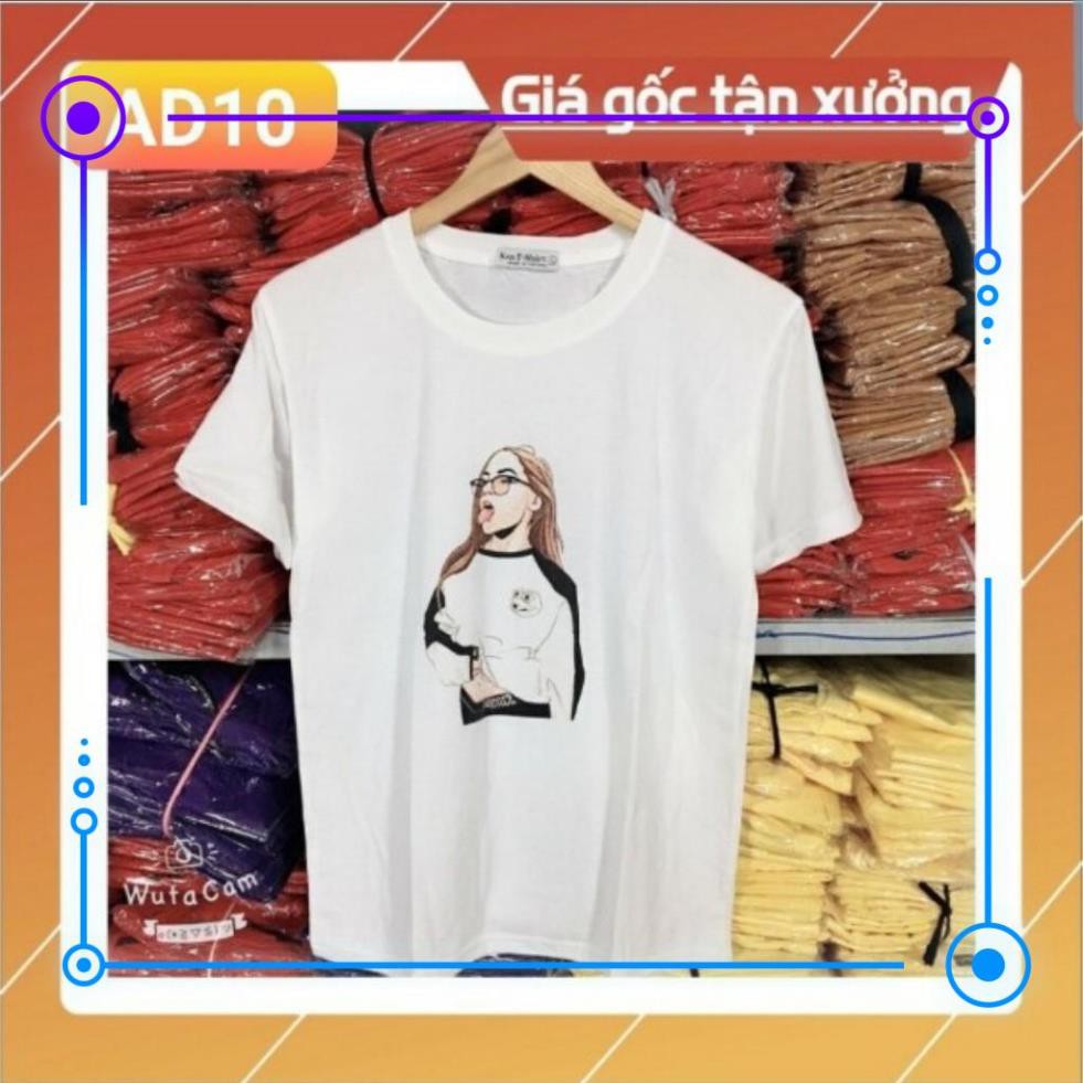 Áo Thun Nữ Tay Ngắn Cổ Tròn ONE SIZE MICKY - HỔ RẮN - CÔ GÁI Nhiều Mẫu Thun Cotton Cao Cấp TG
