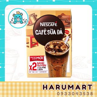  Cafe sữa đá NESTLÉ NESCAFE công thức mới x2 sánh quyện - hộp 2 gói, 24g/gói