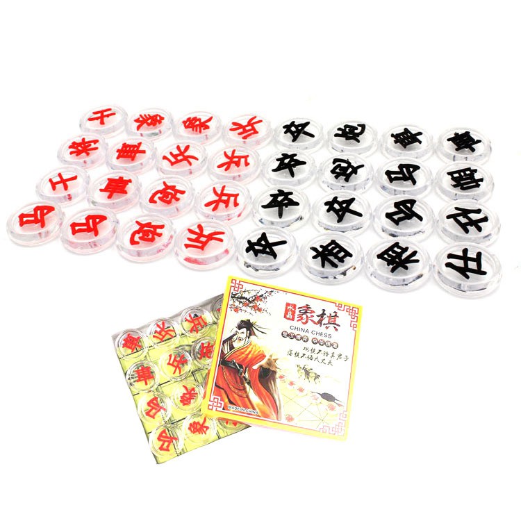 Bộ Cờ Tướng Pha Lê Trong Suốt 4cm