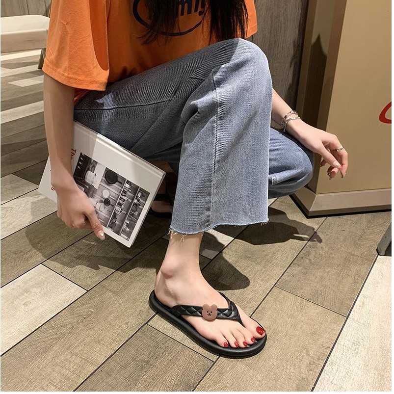 JY209 - Dép xỏ ngón gấu mềm đáng yêu